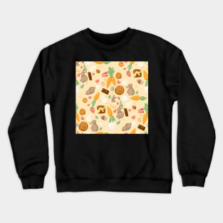 Easter Bunnies Pattern Crewneck Sweatshirt